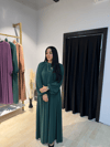  HİRA MODEL PETROL YEŞİLİ--Ferace