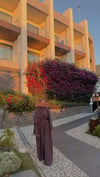 BEİZA MODEL HİBİSCUS ABAYA ŞAL TAKIM --Abaya