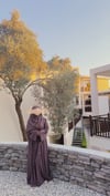 BEİZA MODEL HİBİSCUS ABAYA ŞAL TAKIM --Abaya