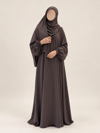HİBİSKUS HİRA MODEL ŞALLI TAKIM--Ferace