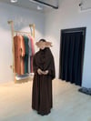 HİRA Model – ACI KAHVE | Mısır Medine İpeği Şıklığı--Elbise
