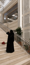 Lale motifli nakışlı abaya🎀--Abaya