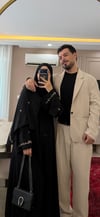 Lale motifli nakışlı abaya🎀--Abaya