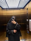 Lale motifli nakışlı abaya🎀--Abaya