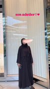 ŞAL HEDİYELİ ŞİFON ABAYA TAKIM--Abaya