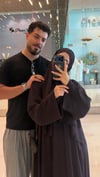 ŞAL HEDİYELİ ŞİFON ABAYA TAKIM--Abaya