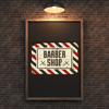 30x20 cm Barber Shop