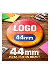 44mm Buton Rozet Baskılı