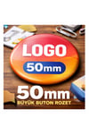 50mm Buton Rozet Baskılı