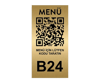 QR MENÜ NUMARALI DİKEY YAZILI