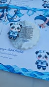 Ayetel Kürsi Panda Figürlü Epoksi Mevlüt Mavi Magnet
