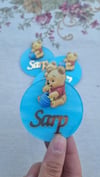 Winnie The Pooh Figürlü Şeffaf Pleksi Magnet