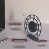 Alfams ALF2031 Modern Masaüstü Metal Saat – 16 cm Sessiz Mekanizmalı Dekoratif Saat
