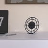 Alfams ALF2031 Modern Masaüstü Metal Saat – 16 cm Sessiz Mekanizmalı Dekoratif Saat