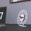 Alfams ALF2031 Modern Masaüstü Metal Saat – 16 cm Sessiz Mekanizmalı Dekoratif Saat