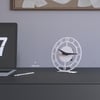 Alfams ALF2031 Modern Masaüstü Metal Saat – 16 cm Sessiz Mekanizmalı Dekoratif Saat