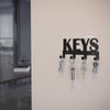 Alfams Keys Metal Anahtar Askılığı - 14x8 cm 4 Kancalı Antre Askısı