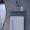 Alfams Metal Çok Amaçlı Raflı Kağıt Havlu Askısı – Yapışkanlı Delmeden Montaj Mutfak Baharatlık ve Banyo Rafı