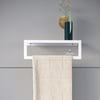 Alfams Metal Raflı Havlu Tutacağı – 30 cm Modern Banyo ve Mutfak Düzenleyici Raf