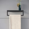 Alfams Metal Raflı Havlu Tutacağı – 30 cm Modern Banyo ve Mutfak Düzenleyici Raf