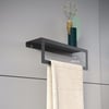Alfams Metal Raflı Havlu Tutacağı – 30 cm Modern Banyo ve Mutfak Düzenleyici Raf