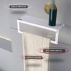 Alfams Metal Raflı Havlu Tutacağı – 30 cm Modern Banyo ve Mutfak Düzenleyici Raf