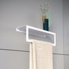 Alfams Metal Raflı Havlu Tutacağı – 30 cm Modern Banyo ve Mutfak Düzenleyici Raf