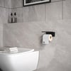Alfams Metal Raflı Tuvalet Kağıtlığı – Telefon ve Aksesuar Raflı Modern WC Kağıtlık ve Düzenleyici