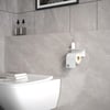 Alfams Metal Raflı Tuvalet Kağıtlığı – Telefon ve Aksesuar Raflı Modern WC Kağıtlık ve Düzenleyici
