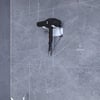 Alfams Metal Saç Kurutma Makinesi Tutacağı – Banyo Lavabo Fön Makinesi Askısı, Ultra Güçlü Yapışkanlı
