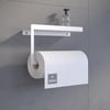 Alfams Modern Raflı Paslanmaz Çelik Metal Rulo Kağıt Havluluk Peçetelik – Banyo & Mutfak Düzenleyici