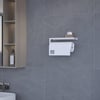 Alfams Modern Raflı Paslanmaz Çelik Metal Rulo Kağıt Havluluk Peçetelik – Banyo & Mutfak Düzenleyici