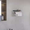 Alfams Modern Raflı Paslanmaz Çelik Metal Rulo Kağıt Havluluk Peçetelik – Banyo & Mutfak Düzenleyici