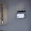 Alfams Modern Raflı Paslanmaz Çelik Metal Rulo Kağıt Havluluk Peçetelik – Banyo & Mutfak Düzenleyici