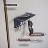 Alfams Raflı Metal Duvar Organizeri - Akıllı Anahtar, Gözlük ve Aksesuar Askısı (17 cm)