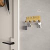 Alfams Welcome Yazılı Metal Anahtar Askılığı – 14 cm Vidalı Ceket ve Takı Organizeri