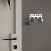 Alfams Welcome Yazılı Metal Anahtar Askılığı – 14 cm Vidalı Ceket ve Takı Organizeri