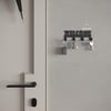 Alfams Welcome Yazılı Metal Anahtar Askılığı – 14 cm Vidalı Ceket ve Takı Organizeri