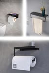 Metal 3'lü Set – Tuvalet Kağıtlık, Havlu Askısı ve Kağıt Havluluk | Modern Banyo ve Mutfak Düzenleyici