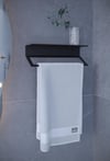 Metal 3'lü Set – Tuvalet Kağıtlık, Havlu Askısı ve Fön Makinesi Tutucu | Modern Banyo Düzenleyici