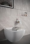 Metal 3'lü Set – Tuvalet Kağıtlık, Havlu Askısı ve Fön Makinesi Tutucu | Modern Banyo Düzenleyici