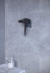 Metal 3'lü Set – Tuvalet Kağıtlık, Havlu Askısı ve Fön Makinesi Tutucu | Modern Banyo Düzenleyici