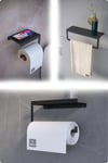 Metal 3'lü Set – Tuvalet Kağıtlık, Havlu Askısı ve Kağıt Havluluk | Modern Banyo ve Mutfak Düzenleyici