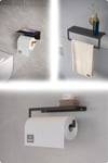 Metal 3'lü Set – Tuvalet Kağıtlık, Havlu Askısı ve Kağıt Havluluk | Modern Banyo ve Mutfak Düzenleyici