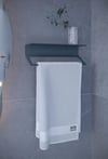 Metal 3'lü Set – Tuvalet Kağıtlık, Havlu Askısı ve Fön Makinesi Tutucu | Modern Banyo Düzenleyici