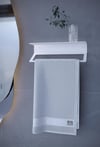 Metal 4'lü Set – Tuvalet Kağıtlık, Havlu Askısı, Kağıt Havluluk ve Fön Makinesi Tutucu | Modern Banyo ve Mutfak Düzenleyici