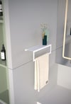 Metal 4'lü Set – Tuvalet Kağıtlık, Havlu Askısı, Kağıt Havluluk ve Fön Makinesi Tutucu | Modern Banyo ve Mutfak Düzenleyici