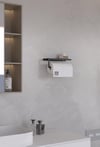Metal 4'lü Set – Tuvalet Kağıtlık, Havlu Askısı, Kağıt Havluluk ve Fön Makinesi Tutucu | Modern Banyo ve Mutfak Düzenleyici