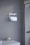 Metal 4'lü Set – Tuvalet Kağıtlık, Havlu Askısı, Kağıt Havluluk ve Fön Makinesi Tutucu | Modern Banyo ve Mutfak Düzenleyici