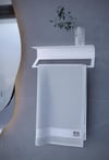 Metal İkili Set – Tuvalet Kağıtlık ve Havlu Askısı | Modern Banyo ve Tuvalet Düzenleyici